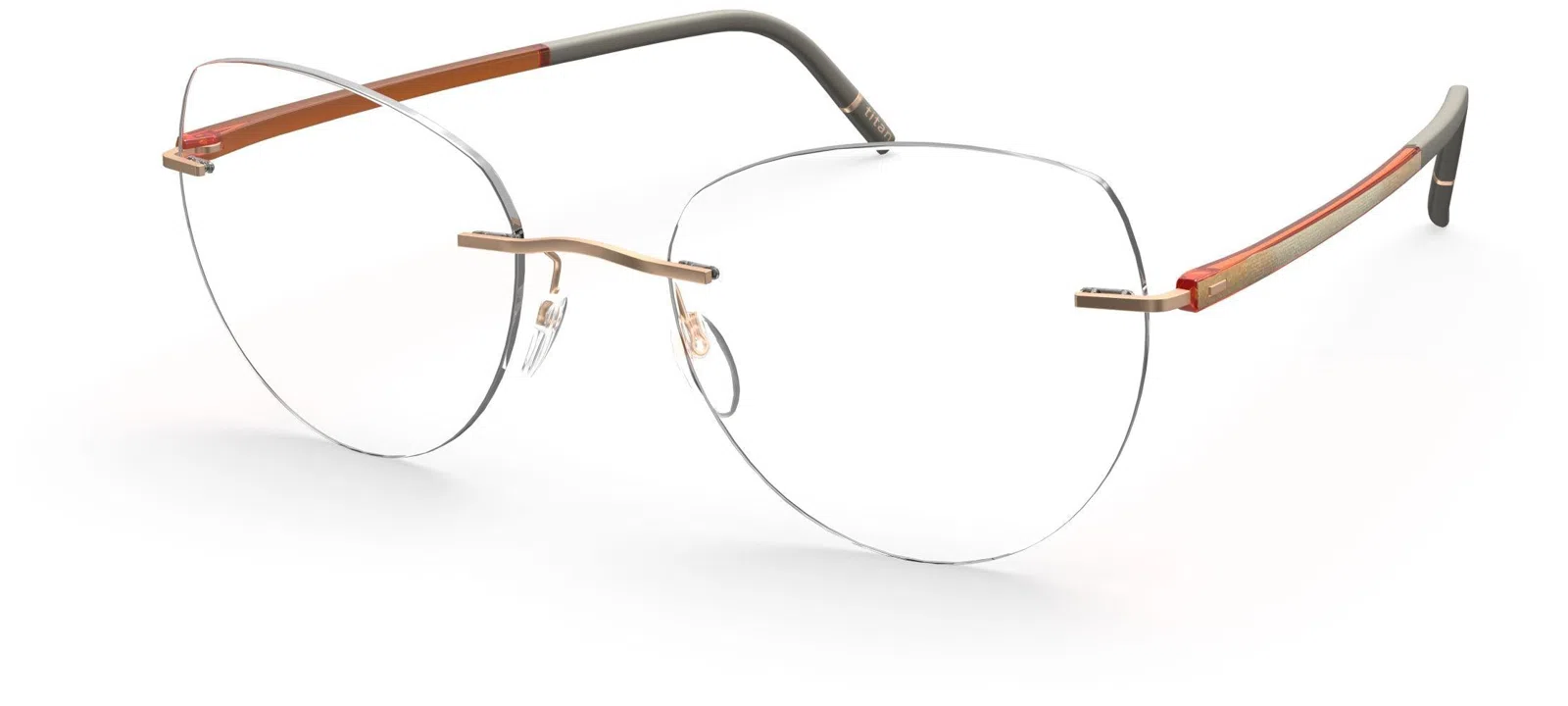 Silhouette The Wave Chassis Rimless 5567 Eyeglasses - view 114